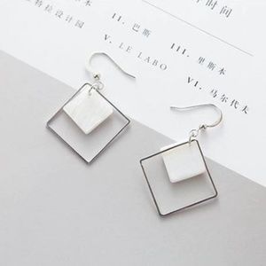 4 for $25 Natural White Shell Drop Earrings
